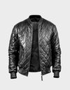 FRANKY MEN'S LEATHER BOMBER JACKET